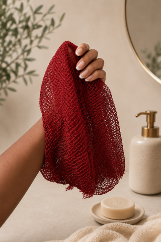 Filet de douche exfoliant